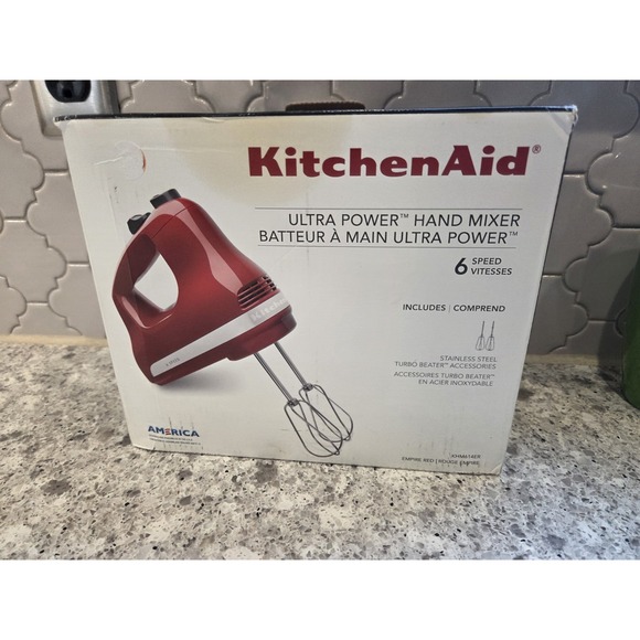 KitchenAid 6-Speed Ultra Power Hand Mixer (Empire Red) KP150268 - Picture 1 of 7